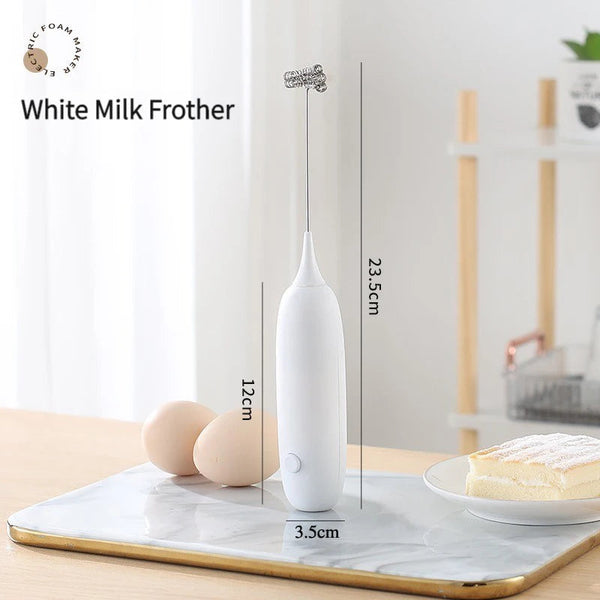 1PC Battery Model Handheld Egg Beater Froth Mixer Kitchen Automatic Coffee Milk Foaming Mixer Kitchen Whisk Tools Shop1102829035 Store
