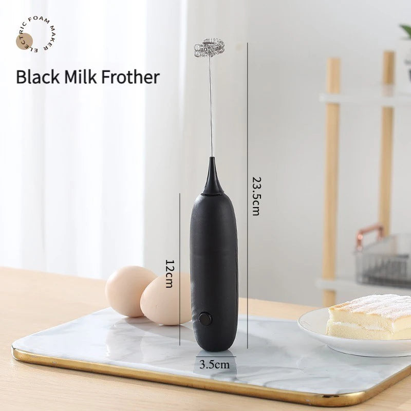 1PC Battery Model Handheld Egg Beater Froth Mixer Kitchen Automatic Coffee Milk Foaming Mixer Kitchen Whisk Tools Shop1102829035 Store
