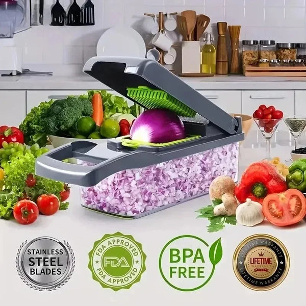 14/16 in 1 Multifunctional Vegetable Chopper Grate Food Handle Food Chopper Vegetable Slicer Dicer Cut Kitchen Items cocina Shop1103674779 Store