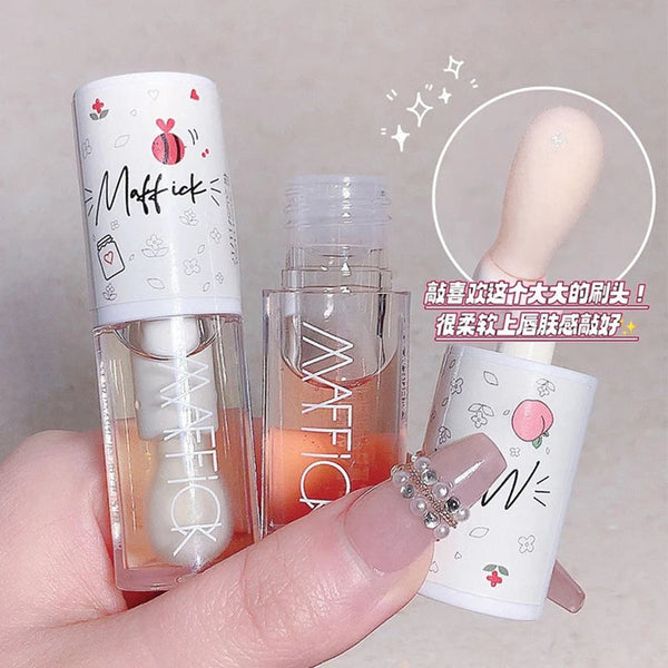 Make Up Korean Beauty Cosmetics Lip Ink Gloss Labial Lips Moisturizer Jelly Lipstick Bright Oil Moisturizing Balm Big Lip Brush MEIGR Cosmetic Store