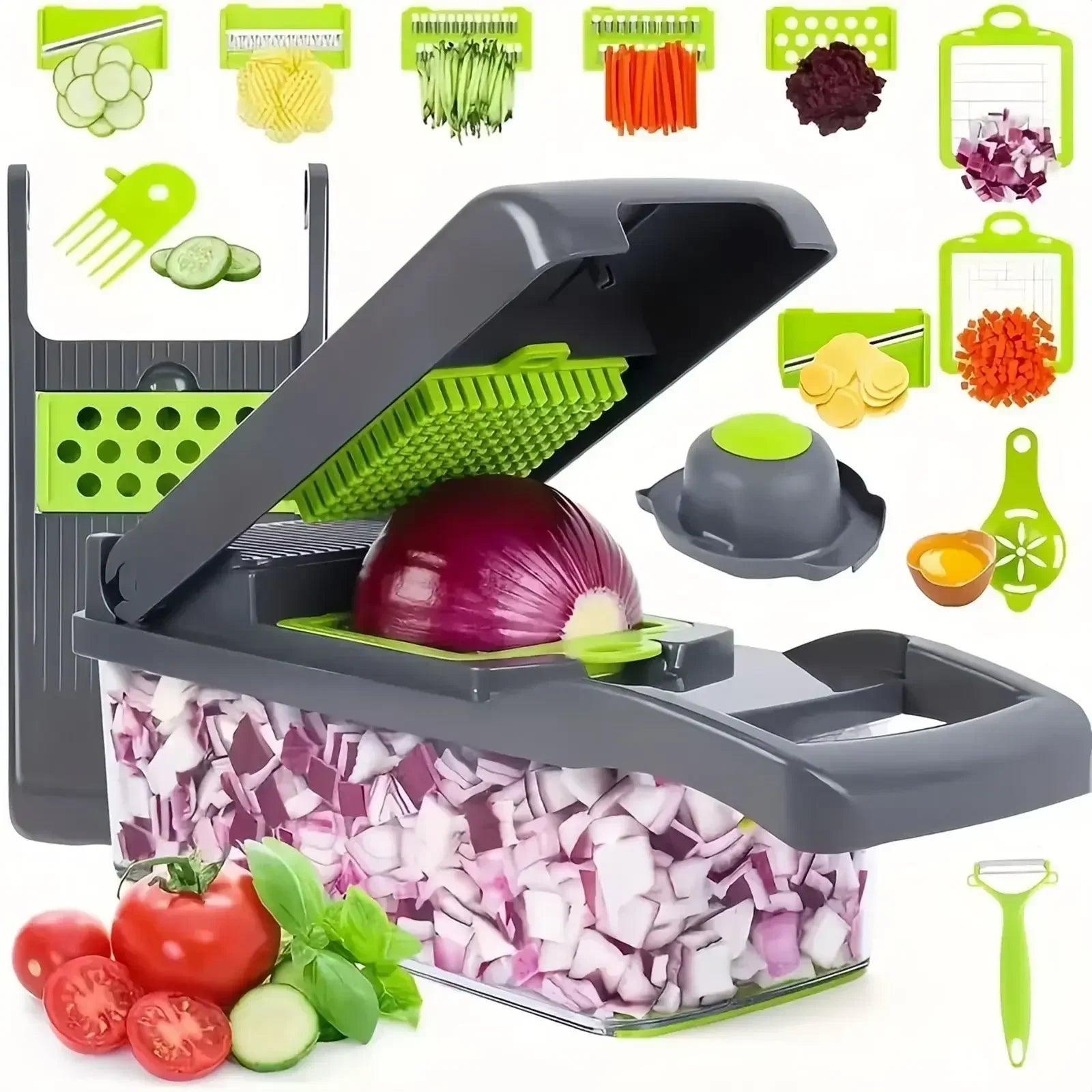 14/16 in 1 Multifunctional Vegetable Chopper Grate Food Handle Food Chopper Vegetable Slicer Dicer Cut Kitchen Items cocina Shop1103674779 Store