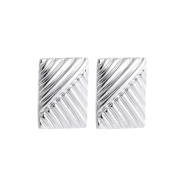 Trendy Stainless Steel Multilayer Circle Twist Knot Earrings for Women Texture Mixed Color Gold Plated Statement Earring Bijoux onekiss Official Store