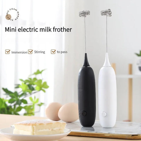 1PC Battery Model Handheld Egg Beater Froth Mixer Kitchen Automatic Coffee Milk Foaming Mixer Kitchen Whisk Tools Shop1102829035 Store