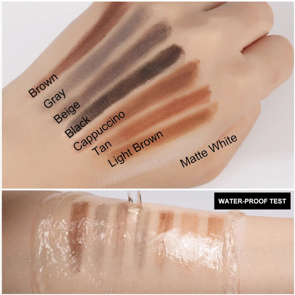 1PC Eyebrow Pencil Waterproof Microblading Eyebrow Pen Tint Tattoo Eyebrows Makeup 6 Colors Natural Long Lasting Eye Brow Pencil NICOO EYELASH BEAUTY Official Store