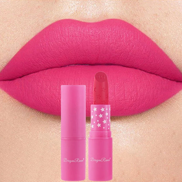 9 Colors Waterproof Rose Red Velvet Matte Lipstick Moisturizing Long Lasting Stars Not Easy To Fade Nude Lip Tint Black Lipstick HMEINA Store