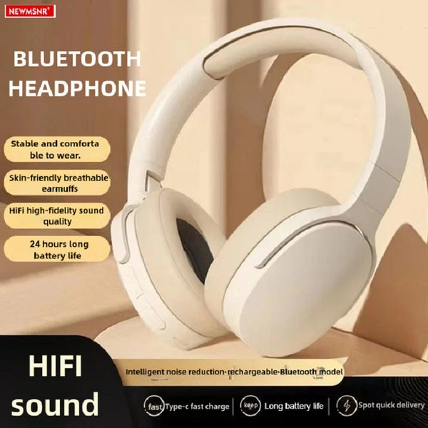#P2961 Wireless Bluetooth 5.3 Headphones Over Ear Hifi Stereo Headset True Sports With Earphones TF/AUX Music Player with HD Mic NEWMSNR Store