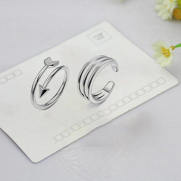 4Pcs Simple Alloy Crystal Foot Ring Adjustable Opening Toe Ring For Women Girl Summer Beach Vacation Jewelry Finger Ring Feedback(2556)| Orders (3092)