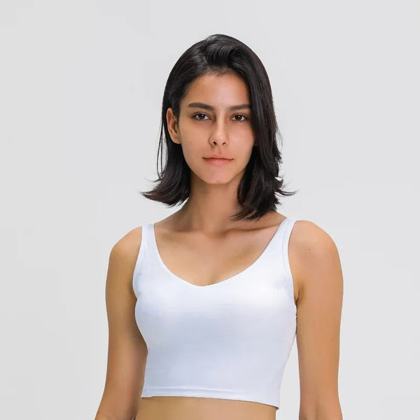 Nepoagym PASSION Tank Top with Shelf Built In Bra Crop Top with Removable Padding Longline Sports Bra for Yoga Gym NEPOAGYM Official Store