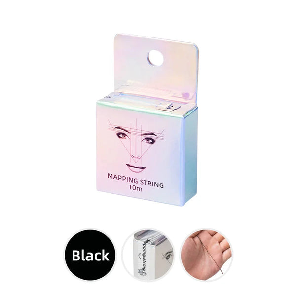 10m for Mapping Eyebrow Marker Thread Tattoo Brows Point 1 Box MAPPING STRING Microblading Eyebrow Pre-Inked Tattoo PMU String DBQ Nail Art Store