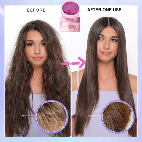 Magical Keratin Hair Mask 5 Seconds Repair Damaged Frizzy Hair Soft Smooth Shiny Nutrition Deep Moisturize Nourishing Hair Care PWYUMAN-6 Pro Store