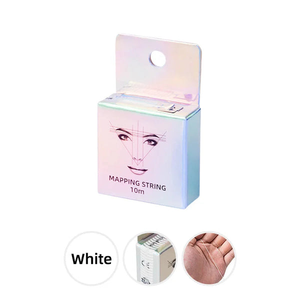 10m for Mapping Eyebrow Marker Thread Tattoo Brows Point 1 Box MAPPING STRING Microblading Eyebrow Pre-Inked Tattoo PMU String DBQ Nail Art Store