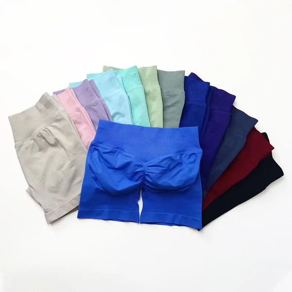 NCLAGEN Seamless Shorts 4.5" Gym Shorts Woman Scrunch Butt Fitness Sports Short Workout Seamless Leggings Running Yoga bottoms NCLAGEN Gym Wear Store