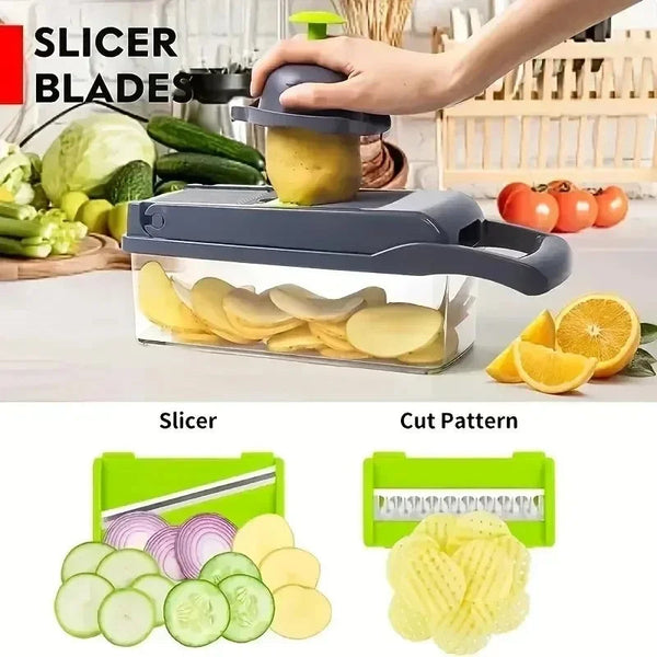 14/16 in 1 Multifunctional Vegetable Chopper Grate Food Handle Food Chopper Vegetable Slicer Dicer Cut Kitchen Items cocina Shop1103674779 Store