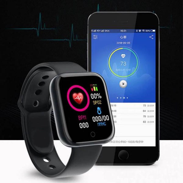 Multifunctional Smart Watch Men Women Bluetooth Connected Phone Music Fitness Sports Bracelet Sleep Monitor Y68 Smartwatch D20 OPUYYM Smartwatch Store