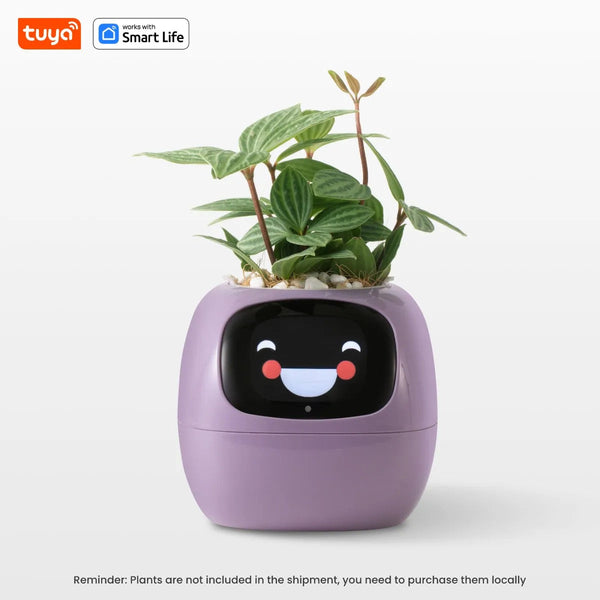 Tuya Ivy Smart Planter,Endless Fun Over 49 Rich Expressions,7 smart sensors,AI Chips Make Raising Plants Easy and Fun Work With Smart Life Store
