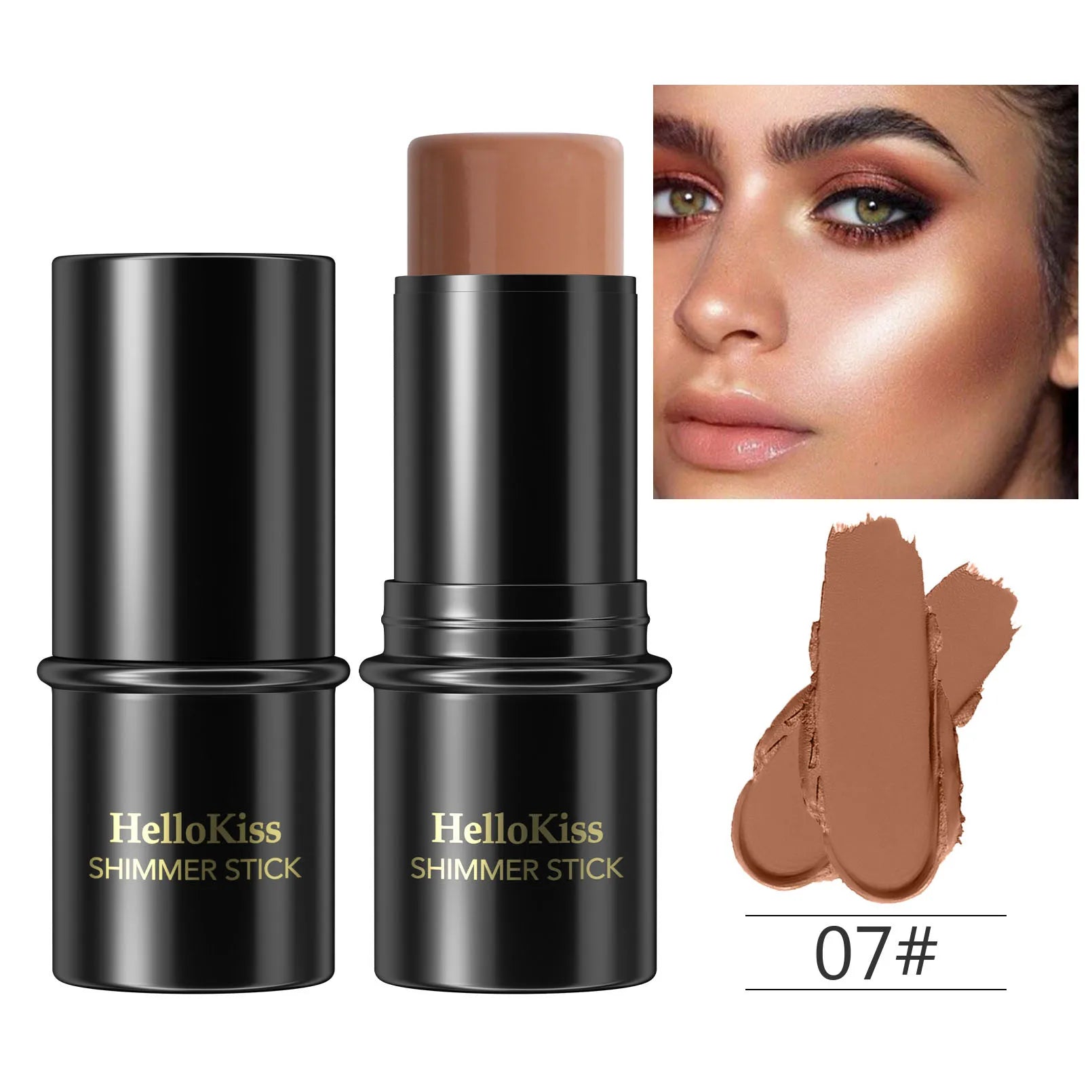 Highlighting&Bronzer Stick Face Brightening Blusher Rouge Concealer Pen Long Lasting Corrector Nose Shadow Contouring Cosmetics MEIGR Cosmetic Store