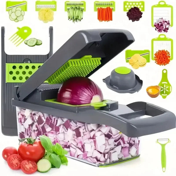 14/16 in 1 Multifunctional Vegetable Chopper Grate Food Handle Food Chopper Vegetable Slicer Dicer Cut Kitchen Items cocina Shop1103674779 Store