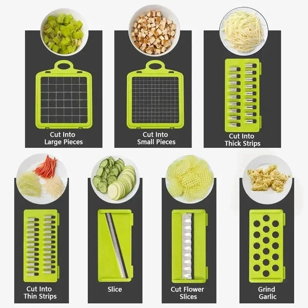 14/16 in 1 Multifunctional Vegetable Chopper Grate Food Handle Food Chopper Vegetable Slicer Dicer Cut Kitchen Items cocina Shop1103674779 Store