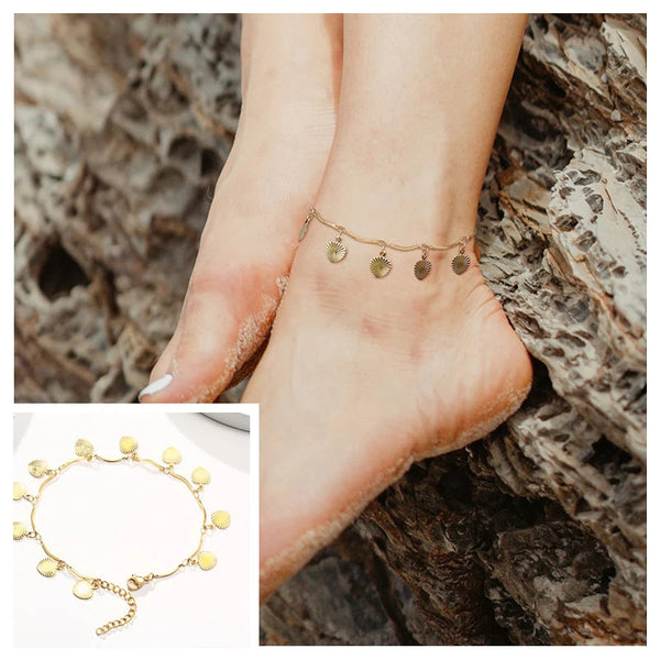 Snake Chain Anklet for Women Girls Adjustable Summer Beach Chain Anklet Bracelet Mother's Day Gifts Stainless Steel Not Allergic Meaeguet Offfical Store