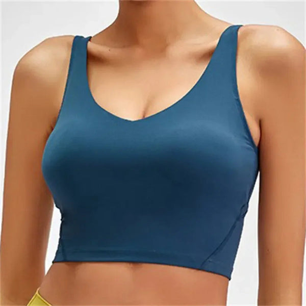 Nepoagym PASSION Tank Top with Shelf Built In Bra Crop Top with Removable Padding Longline Sports Bra for Yoga Gym NEPOAGYM Official Store