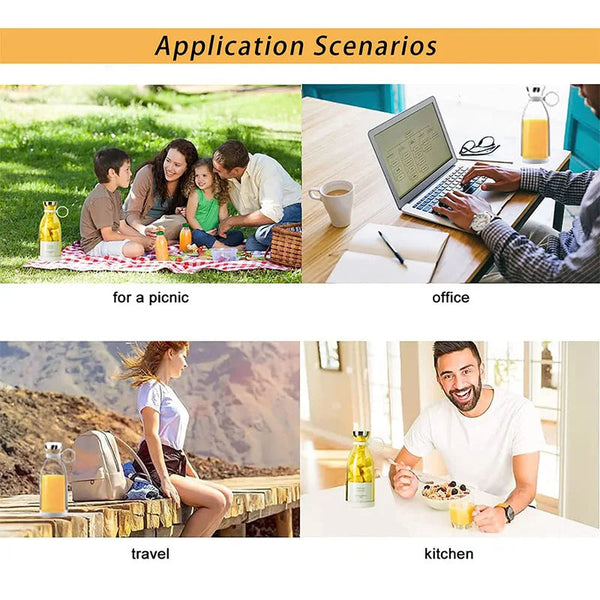 Mini Portable Blender Electric Juicer Fruit Mixers Fruit Extractors Smoothies Mixer Multifunctional Juice Maker Machine Blender CREAROMA Choice Store