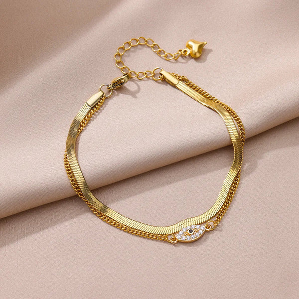 Anklets for Women Summer Beach Accessories Stainless Steel Imitation Pearl Chain Anklet Gold Color Leg Bracelets Bodychain Gifts TreasureSSS Store