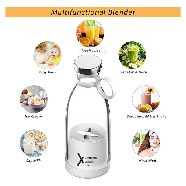 Mini Portable Blender Electric Juicer Fruit Mixers Fruit Extractors Smoothies Mixer Multifunctional Juice Maker Machine Blender CREAROMA Choice Store