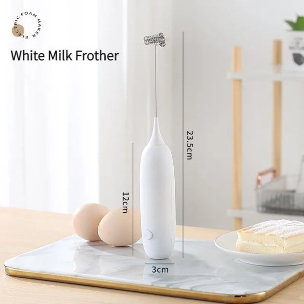 1PC Battery Model Handheld Egg Beater Froth Mixer Kitchen Automatic Coffee Milk Foaming Mixer Kitchen Whisk Tools Shop1102829035 Store