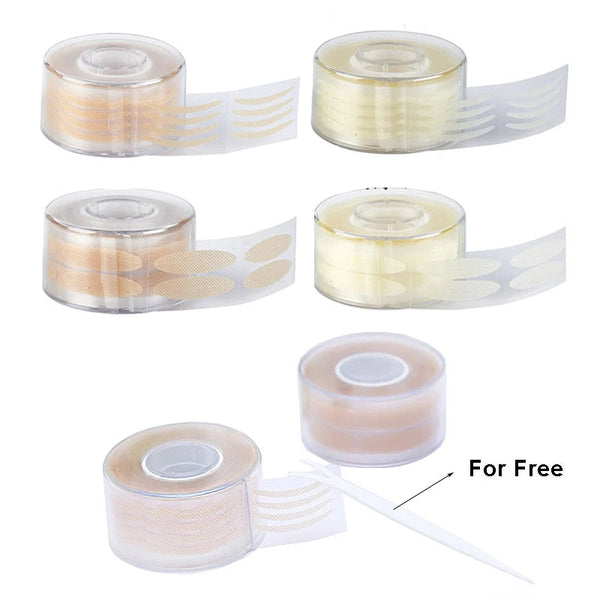 600 Pcs Eye Lift Strips Double Eyelid Tape Clear Gray Eyelid Stripe Big Eyes Invisible Double Fold Eyelid Sticker Makeup Tools JEARLYU NAIL Store