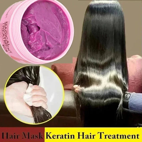 Magical Keratin Hair Mask 5 Seconds Repair Damaged Frizzy Hair Soft Smooth Shiny Nutrition Deep Moisturize Nourishing Hair Care PWYUMAN-6 Pro Store