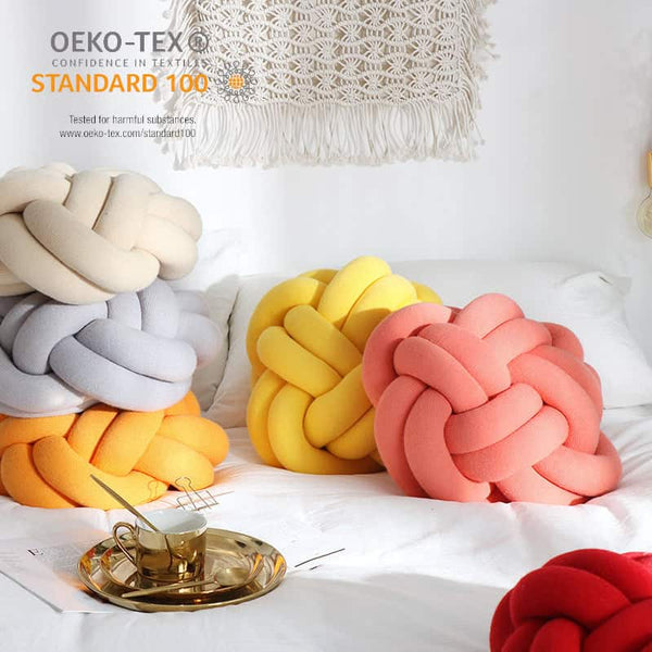 Sofa Pillow Office Nap Craft Pillow Knot Throw Pillow Maiden-Art
