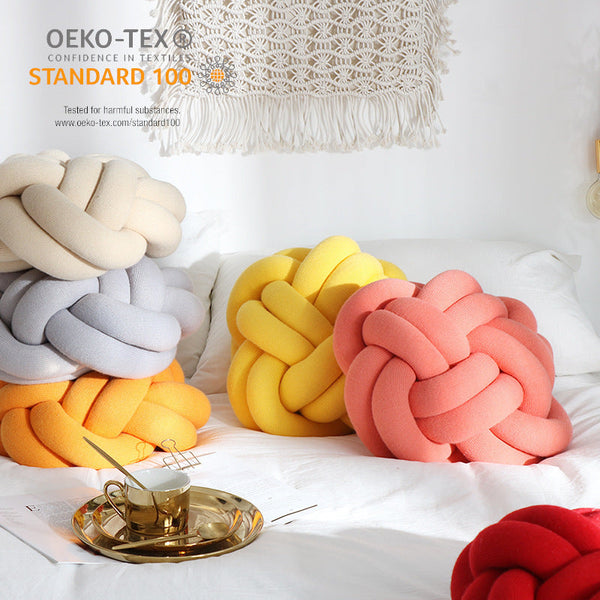 Sofa Pillow Office Nap Craft Pillow Knot Throw Pillow Maiden-Art