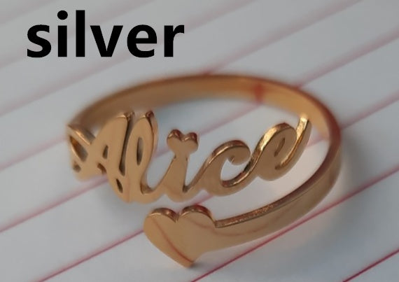 Adjustable Custom Name Stainless Steel Custom Ring Beautiful Legend Store