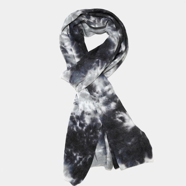 Tie-dye Knitted Hat Gloves Scarf Set Ladies Maiden-Art