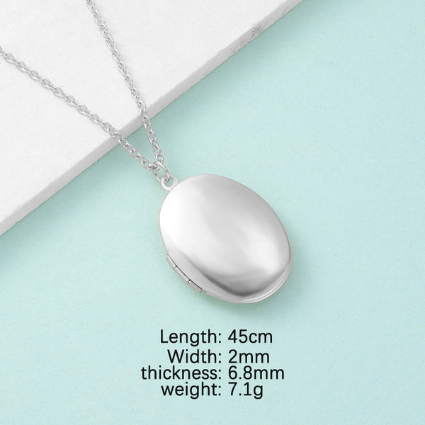 Mirror Necklace DIY Photo Frame Necklace Maiden-Art