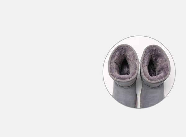 New Flat Bottom Medium Cotton Shoes Plush Snow Boots For Women Maiden-Art