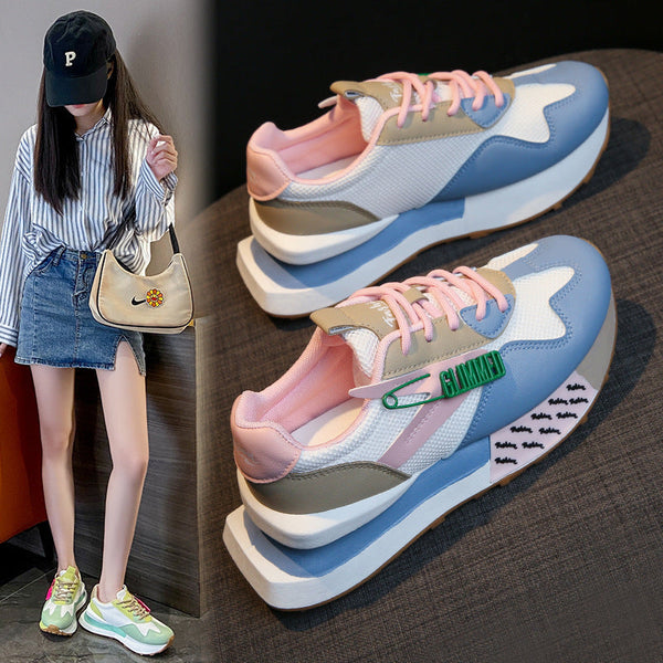 Daddy Breathable Summer Genuine Leather Thick Bottom Women's Clothing Argan Sneaker Maiden-Art