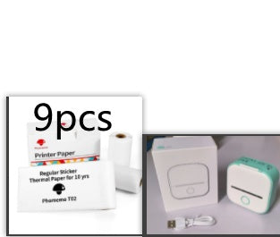 Portable Mini Thermal Label Printer Home Photo Printer Student Wrong Question Printer Bluetooth-compatible Mini Label Printer Price Tag Maiden-Art