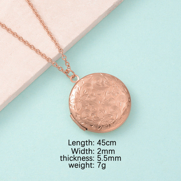 Mirror Necklace DIY Photo Frame Necklace Maiden-Art