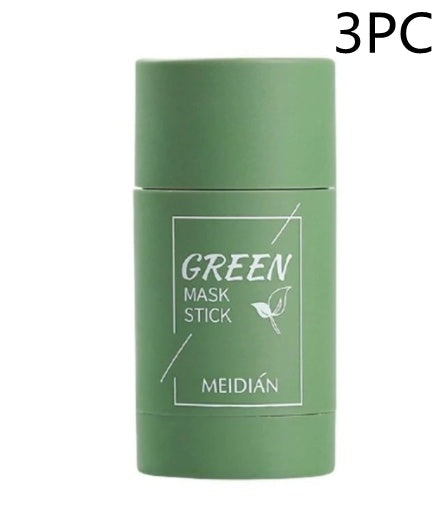 Cleansing Green Tea Mask Clay Stick Oil Control Anti-Acne Whitening Seaweed Mask Skin Care Anybestbuy Store