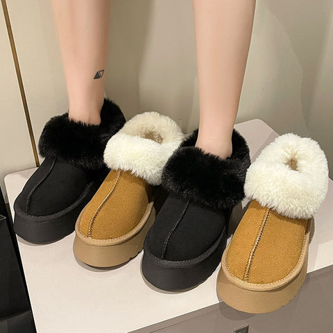 Women Short Plush Warm Snow Boots Maiden-Art