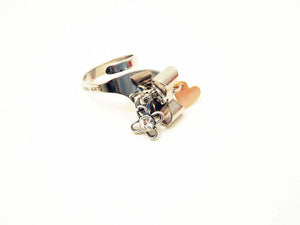 Silver Bow Charm Ring - Maiden-Art