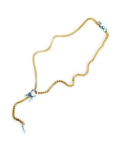 Lariat necklace with studs - Maiden-Art