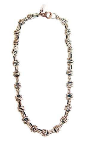 Mens silver chain necklace - Maiden-Art