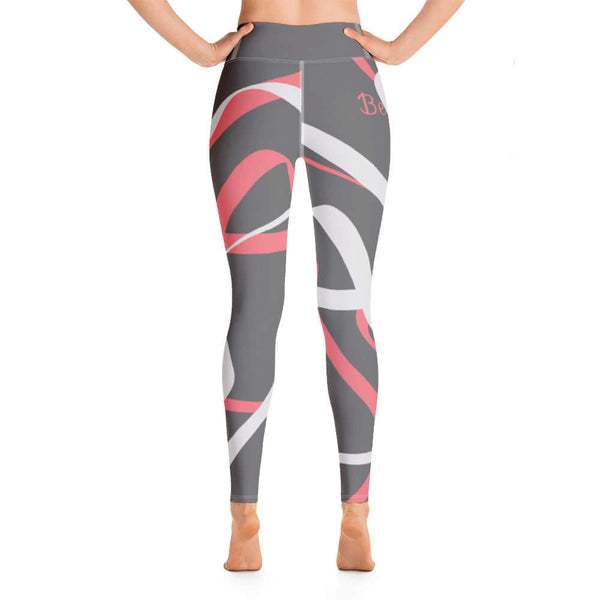 "Be You" - Leggings - ABSTRACT GREY - Maiden-Art