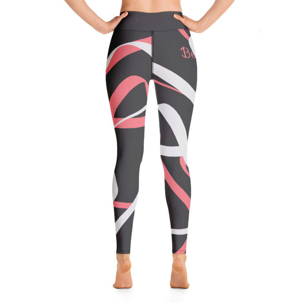 "Be You"- Leggings - ABSTRACT BLACK - Maiden-Art