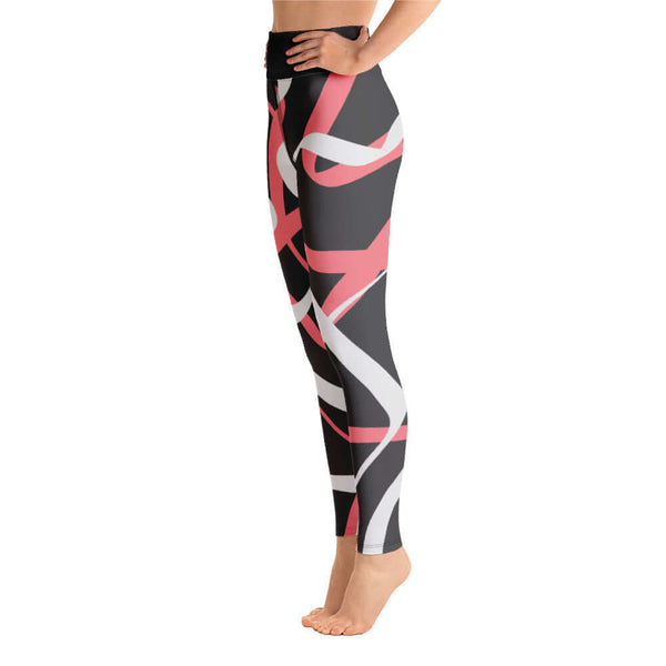 "Be You"- Leggings - ABSTRACT BLACK - Maiden-Art