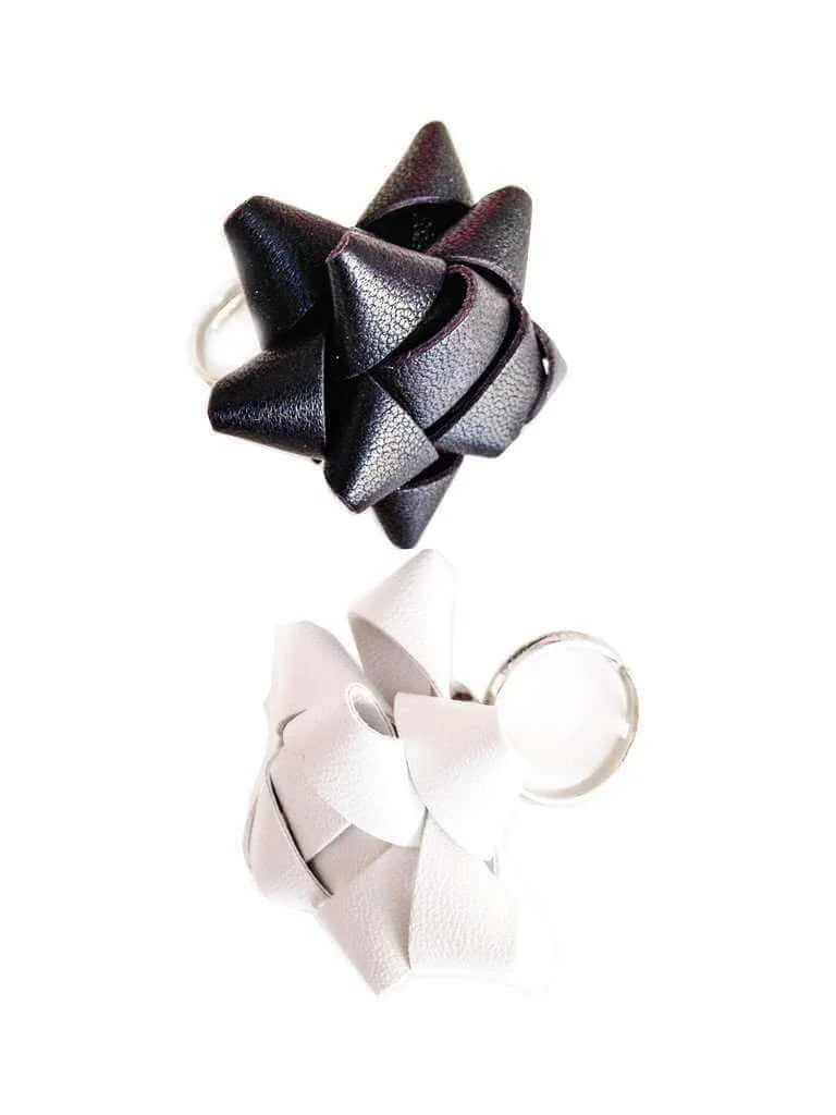 True Leather Gift's Bow Rings - Maiden-Art