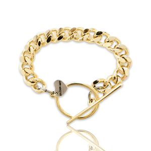 Curb Chain Bracelet in Gold or Silver. - Maiden-Art
