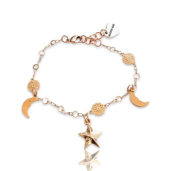 Gold Star Bracelet, Charm Bracelets, Bracelets for Women. - Maiden-Art
